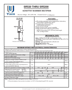 SR540 Datasheet PDF Shenzhen Yixinwei Technology Co., Ltd.