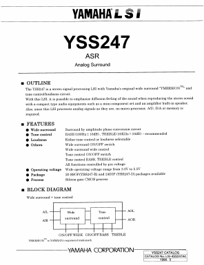 YSS247-D Datasheet PDF Yamaha Corporation