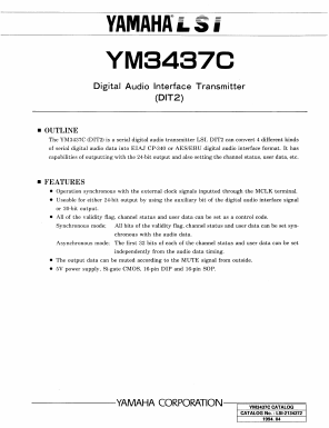 YM3437C-F Datasheet PDF Yamaha Corporation