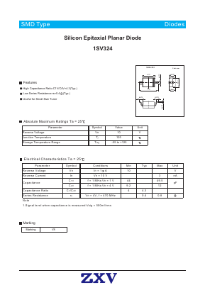1SV324 Datasheet PDF [Zhaoxingwei Electronics ., Ltd