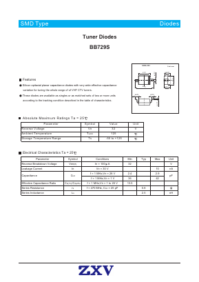 BB729S Datasheet PDF [Zhaoxingwei Electronics ., Ltd