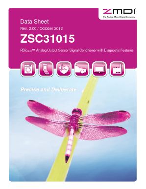 ZSC31015EEG1-T Datasheet PDF Zentrum Mikroelektronik Dresden AG