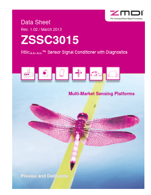 ZSSC3015NA2T Datasheet PDF Zentrum Mikroelektronik Dresden AG