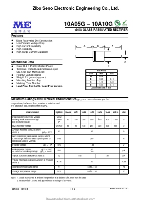 10A6 Datasheet PDF Zibo Seno Electronic Engineering Co.,Ltd