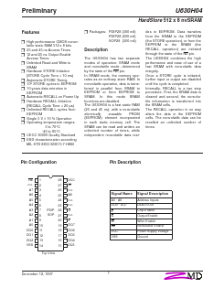 U630H04 Datasheet PDF Zentrum Mikroelektronik Dresden AG
