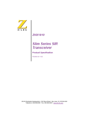 ZHC1810 Datasheet PDF Zilog